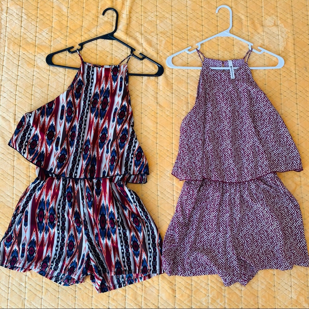 TWO rompers size MEDIUM 💕 2 for 1 DEAL.